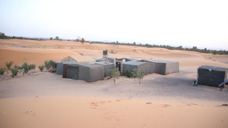 Luxury tents Merzouga - Merry Desert Camp tents in the dunes