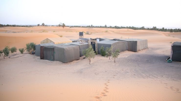 Merzouga desert camp tents at Merry Desert Camp