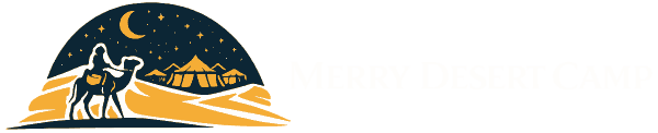 Merry Desert Camp logo white